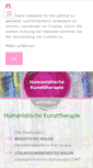 Mobile Screenshot of humanistische-kunsttherapie.de